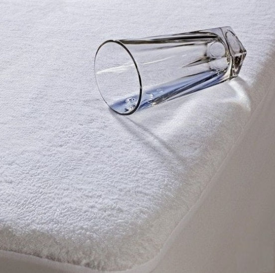 TERRY MATTRESS BED PROTECTOR 100% COTTON & WATERPROOF ALL SIZES