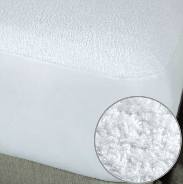TERRY MATTRESS BED PROTECTOR 100% COTTON & WATERPROOF ALL SIZES