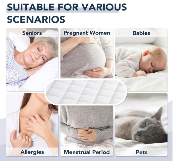Quilted Mattress Protector Extra Deep Mattress Bed Cover
